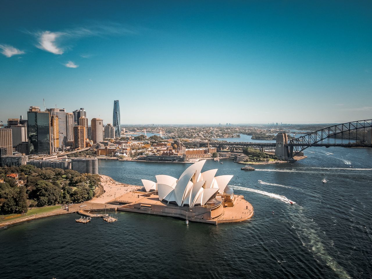 Vue aérienne de l’Opéra de Sydney illustrant la fiscalité d’un expatrié français en Australie